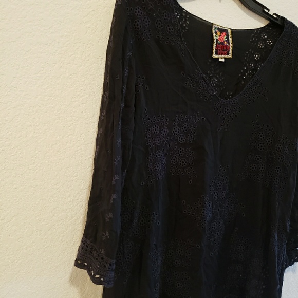 Johnny Was | Lace Quarter Sleeve Top - Picture 3 of 4